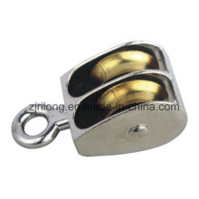 Double Rigid Eye Wheel Zinc Alloy Pulley Dr-0176z